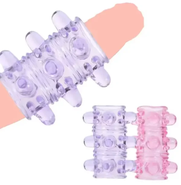 Anillo de Silicona para el Pene – Condón de Lujo Reutilizable con Pellets para Retraso de la Eyaculación y Mejora del Placer Sexual - Image 2